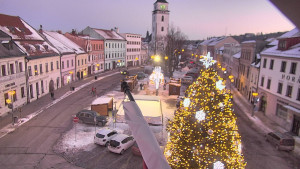 Město Velké Meziříčí - Náměstí, Městská věž - 4.1.2026 v 16:31 Město Velké Meziříčí - Náměstí, Městská věž - 4.1.2026 v 16:31
