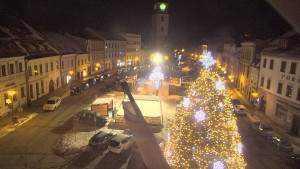 Město Velké Meziříčí - Náměstí, Městská věž - 4.1.2026 v 19:16 Město Velké Meziříčí - Náměstí, Městská věž - 4.1.2026 v 19:16