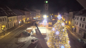 Město Velké Meziříčí - Náměstí, Městská věž - 4.1.2026 v 20:01 Město Velké Meziříčí - Náměstí, Městská věž - 4.1.2026 v 20:01