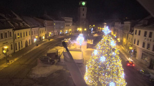 Město Velké Meziříčí - Náměstí, Městská věž - 4.1.2026 v 20:46 Město Velké Meziříčí - Náměstí, Městská věž - 4.1.2026 v 20:46