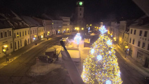 Město Velké Meziříčí - Náměstí, Městská věž - 4.1.2026 v 22:46 Město Velké Meziříčí - Náměstí, Městská věž - 4.1.2026 v 22:46