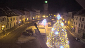 Město Velké Meziříčí - Náměstí, Městská věž - 7.1.2026 v 00:46 Město Velké Meziříčí - Náměstí, Městská věž - 7.1.2026 v 00:46