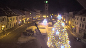 Město Velké Meziříčí - Náměstí, Městská věž - 7.1.2026 v 01:31 Město Velké Meziříčí - Náměstí, Městská věž - 7.1.2026 v 01:31