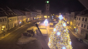 Město Velké Meziříčí - Náměstí, Městská věž - 7.1.2026 v 03:01 Město Velké Meziříčí - Náměstí, Městská věž - 7.1.2026 v 03:01