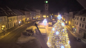 Město Velké Meziříčí - Náměstí, Městská věž - 7.1.2026 v 05:16 Město Velké Meziříčí - Náměstí, Městská věž - 7.1.2026 v 05:16