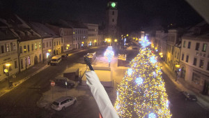 Město Velké Meziříčí - Náměstí, Městská věž - 7.1.2026 v 06:46 Město Velké Meziříčí - Náměstí, Městská věž - 7.1.2026 v 06:46