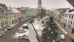 Město Velké Meziříčí - Náměstí, Městská věž - 7.1.2026 v 08:46 Město Velké Meziříčí - Náměstí, Městská věž - 7.1.2026 v 08:46