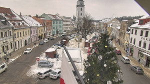 Město Velké Meziříčí - Náměstí, Městská věž - 7.1.2026 v 09:16 Město Velké Meziříčí - Náměstí, Městská věž - 7.1.2026 v 09:16