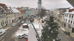 Město Velké Meziříčí - Náměstí, Městská věž - 7.1.2026 v 11:16 Město Velké Meziříčí - Náměstí, Městská věž - 7.1.2026 v 11:16