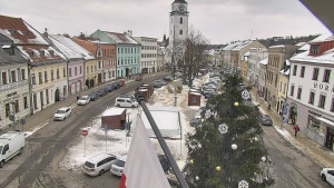 Město Velké Meziříčí - Náměstí, Městská věž - 7.1.2026 v 11:46 Město Velké Meziříčí - Náměstí, Městská věž - 7.1.2026 v 11:46