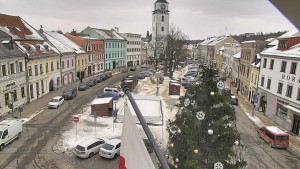 Město Velké Meziříčí - Náměstí, Městská věž - 7.1.2026 v 12:01 Město Velké Meziříčí - Náměstí, Městská věž - 7.1.2026 v 12:01