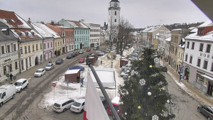 Město Velké Meziříčí - Náměstí, Městská věž - 7.1.2026 v 13:31 Město Velké Meziříčí - Náměstí, Městská věž - 7.1.2026 v 13:31