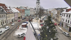 Město Velké Meziříčí - Náměstí, Městská věž - 7.1.2026 v 13:46 Město Velké Meziříčí - Náměstí, Městská věž - 7.1.2026 v 13:46