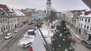 Město Velké Meziříčí - Náměstí, Městská věž - 7.1.2026 v 14:16 Město Velké Meziříčí - Náměstí, Městská věž - 7.1.2026 v 14:16