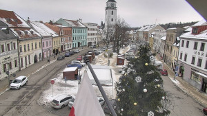 Město Velké Meziříčí - Náměstí, Městská věž - 7.1.2026 v 14:31 Město Velké Meziříčí - Náměstí, Městská věž - 7.1.2026 v 14:31