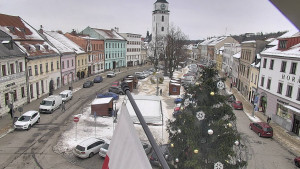 Město Velké Meziříčí - Náměstí, Městská věž - 7.1.2026 v 15:01 Město Velké Meziříčí - Náměstí, Městská věž - 7.1.2026 v 15:01