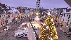 Město Velké Meziříčí - Náměstí, Městská věž - 7.1.2026 v 16:31 Město Velké Meziříčí - Náměstí, Městská věž - 7.1.2026 v 16:31