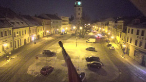 Město Velké Meziříčí - Náměstí, Městská věž - 1.2.2026 v 06:31 Město Velké Meziříčí - Náměstí, Městská věž - 1.2.2026 v 06:31