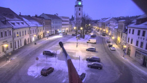 Město Velké Meziříčí - Náměstí, Městská věž - 1.2.2026 v 07:01 Město Velké Meziříčí - Náměstí, Městská věž - 1.2.2026 v 07:01