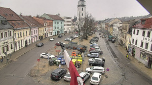 Město Velké Meziříčí - Náměstí, Městská věž - 6.2.2026 v 12:31 Město Velké Meziříčí - Náměstí, Městská věž - 6.2.2026 v 12:31