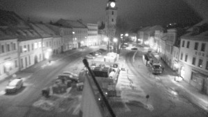 Město Velké Meziříčí - Náměstí, Městská věž - 19.2.2026 v 06:03 Město Velké Meziříčí - Náměstí, Městská věž - 19.2.2026 v 06:03