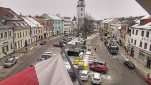 Město Velké Meziříčí - Náměstí, Městská věž - 19.2.2026 v 07:47 Město Velké Meziříčí - Náměstí, Městská věž - 19.2.2026 v 07:47