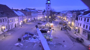 Město Velké Meziříčí - Náměstí, Městská věž - 20.2.2026 v 06:32 Město Velké Meziříčí - Náměstí, Městská věž - 20.2.2026 v 06:32