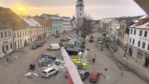 Město Velké Meziříčí - Náměstí, Městská věž - 20.2.2026 v 07:32 Město Velké Meziříčí - Náměstí, Městská věž - 20.2.2026 v 07:32