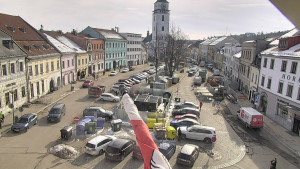 Město Velké Meziříčí - Náměstí, Městská věž - 20.2.2026 v 11:17 Město Velké Meziříčí - Náměstí, Městská věž - 20.2.2026 v 11:17
