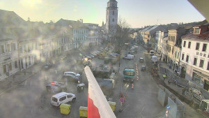 Město Velké Meziříčí - Náměstí, Městská věž - 3.3.2026 v 07:47 Město Velké Meziříčí - Náměstí, Městská věž - 3.3.2026 v 07:47