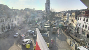 Město Velké Meziříčí - Náměstí, Městská věž - 3.3.2026 v 08:17 Město Velké Meziříčí - Náměstí, Městská věž - 3.3.2026 v 08:17