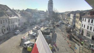 Město Velké Meziříčí - Náměstí, Městská věž - 3.3.2026 v 08:47 Město Velké Meziříčí - Náměstí, Městská věž - 3.3.2026 v 08:47