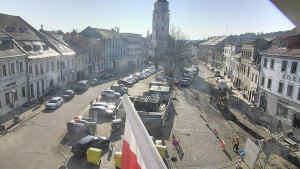 Město Velké Meziříčí - Náměstí, Městská věž - 3.3.2026 v 09:17 Město Velké Meziříčí - Náměstí, Městská věž - 3.3.2026 v 09:17