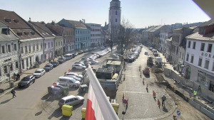 Město Velké Meziříčí - Náměstí, Městská věž - 3.3.2026 v 10:17 Město Velké Meziříčí - Náměstí, Městská věž - 3.3.2026 v 10:17