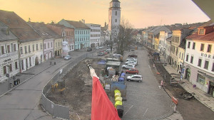 Město Velké Meziříčí - Náměstí, Městská věž - 22.3.2026 v 06:32 Město Velké Meziříčí - Náměstí, Městská věž - 22.3.2026 v 06:32