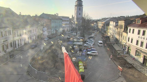 Město Velké Meziříčí - Náměstí, Městská věž - 22.3.2026 v 07:17 Město Velké Meziříčí - Náměstí, Městská věž - 22.3.2026 v 07:17