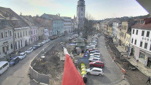 Město Velké Meziříčí - Náměstí, Městská věž - 22.3.2026 v 08:17 Město Velké Meziříčí - Náměstí, Městská věž - 22.3.2026 v 08:17