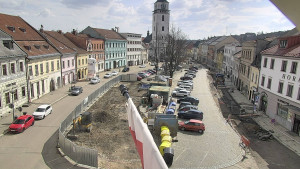 Město Velké Meziříčí - Náměstí, Městská věž - 22.3.2026 v 11:47 Město Velké Meziříčí - Náměstí, Městská věž - 22.3.2026 v 11:47