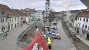Město Velké Meziříčí - Náměstí, Městská věž - 22.3.2026 v 13:47 Město Velké Meziříčí - Náměstí, Městská věž - 22.3.2026 v 13:47