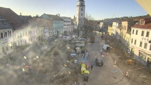 Město Velké Meziříčí - Náměstí, Městská věž - 8.4.2026 v 07:32 Město Velké Meziříčí - Náměstí, Městská věž - 8.4.2026 v 07:32