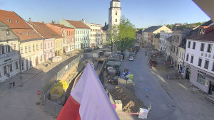Město Velké Meziříčí - Náměstí, Městská věž - 2.5.2026 v 18:47 Město Velké Meziříčí - Náměstí, Městská věž - 2.5.2026 v 18:47