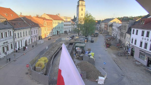 Město Velké Meziříčí - Náměstí, Městská věž - 2.5.2026 v 19:47 Město Velké Meziříčí - Náměstí, Městská věž - 2.5.2026 v 19:47