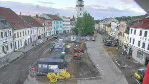 Město Velké Meziříčí - Náměstí, Městská věž - 21.5.2026 v 05:17 Město Velké Meziříčí - Náměstí, Městská věž - 21.5.2026 v 05:17