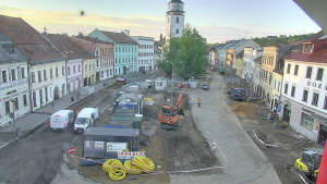 Město Velké Meziříčí - Náměstí, Městská věž - 21.5.2026 v 06:02 Město Velké Meziříčí - Náměstí, Městská věž - 21.5.2026 v 06:02