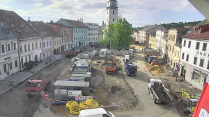 Město Velké Meziříčí - Náměstí, Městská věž - 21.5.2026 v 08:02 Město Velké Meziříčí - Náměstí, Městská věž - 21.5.2026 v 08:02