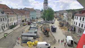 Město Velké Meziříčí - Náměstí, Městská věž - 21.5.2026 v 11:32 Město Velké Meziříčí - Náměstí, Městská věž - 21.5.2026 v 11:32