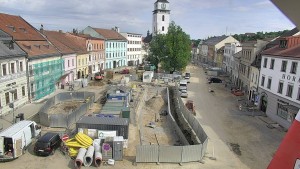 Stadt Velké Meziříčí - Platz, Stadtturm - 16.6.2026 v 16:47 Stadt Velké Meziříčí - Platz, Stadtturm - 16.6.2026 v 16:47