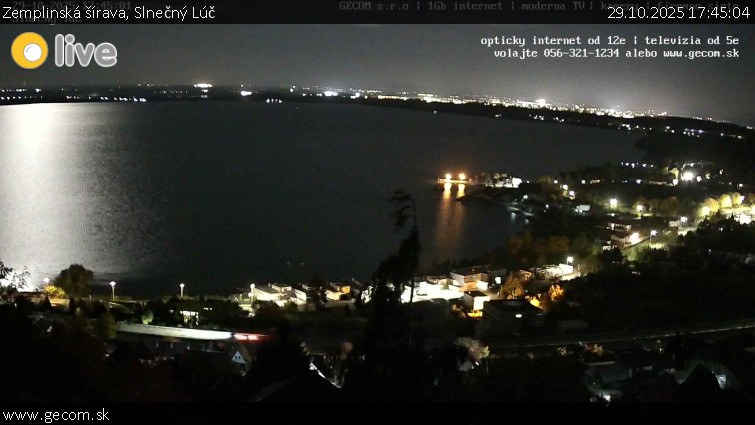Zemplinská šírava - Slnečný Lúč - 29.10.2025 v 17:45 Zemplinská šírava - Slnečný Lúč - 29.10.2025 v 17:45