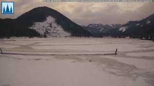 Městečko Mariazell - Jezero Erlaufsee - 7.1.2026 v 16:45 Městečko Mariazell - Jezero Erlaufsee - 7.1.2026 v 16:45