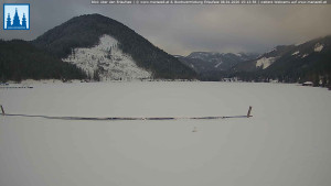 Městečko Mariazell - Jezero Erlaufsee - 8.1.2026 v 15:15 Městečko Mariazell - Jezero Erlaufsee - 8.1.2026 v 15:15